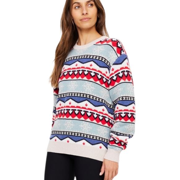 Anthropologie The Upside Vail Boo Knit Crewneck Sweater Size M - Picture 2 of 10